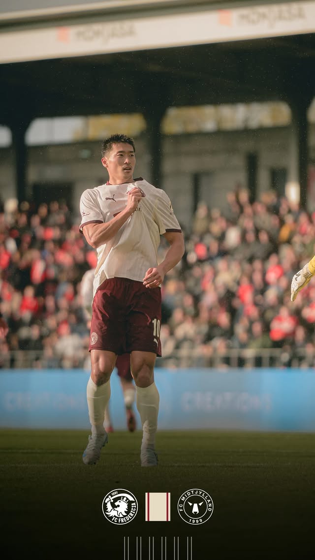 한국 국가대표 공격수 조규성이 소속팀 미트윌란 경기서 시즌 첫 풀타임을 뛰며 시즌 4호골을 신고했다. 조규성은 26일(한국시간) 덴마크 프레데리시아의 몬야사 파크에서 열린 프레데리시아와의 2025-2026시즌 수페르리가 13라운드 원정에서 1-0으로 앞서던 전반 34분 상대 골망을 흔들었다. 미트윌란