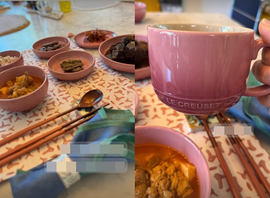 서효림이 자랑한 식기. 사진=서효림 계정