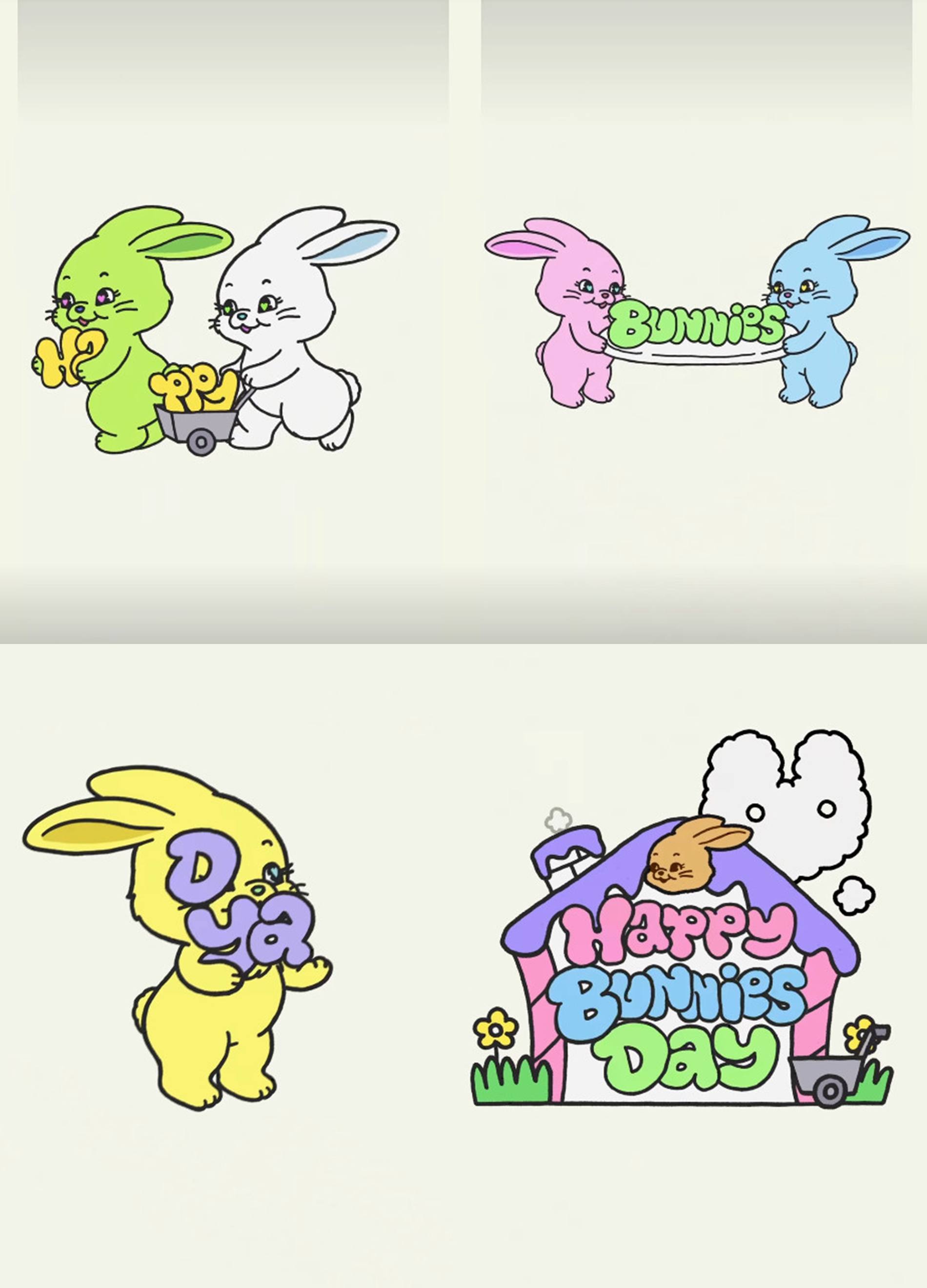 뉴진스 공식 계정. '버니즈데이' 3주년 기념 영상