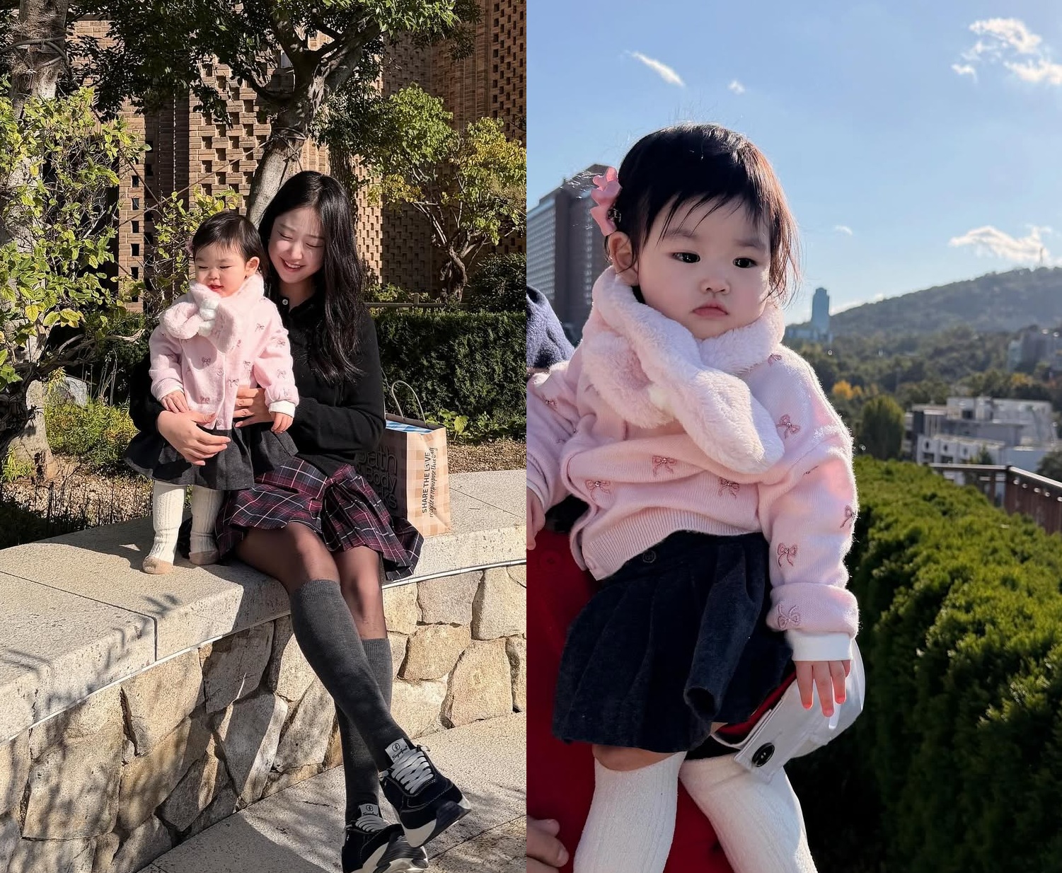 박수홍 아내 김다예와 딸 재이.