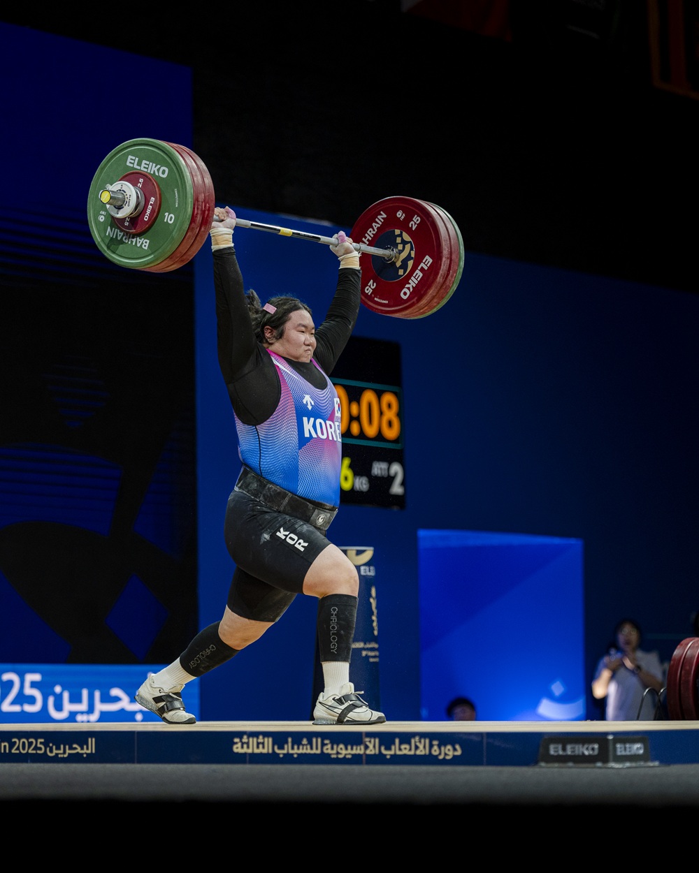 '2025 제3회 바레인아시아청소년경기대회'에 참가한 여자 역도 +77kg급 김체량이 은메달을 획득했다. 사진 대한체육회