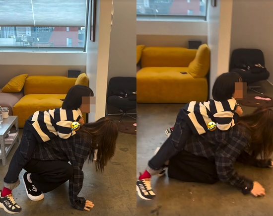 아이와 시간을 보내는 고현정, 사진=고현정 계정