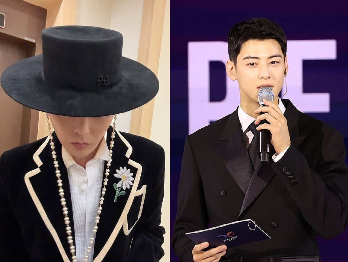 APEC 2025 만찬 행사에 참석한 지드래곤과 차은우.