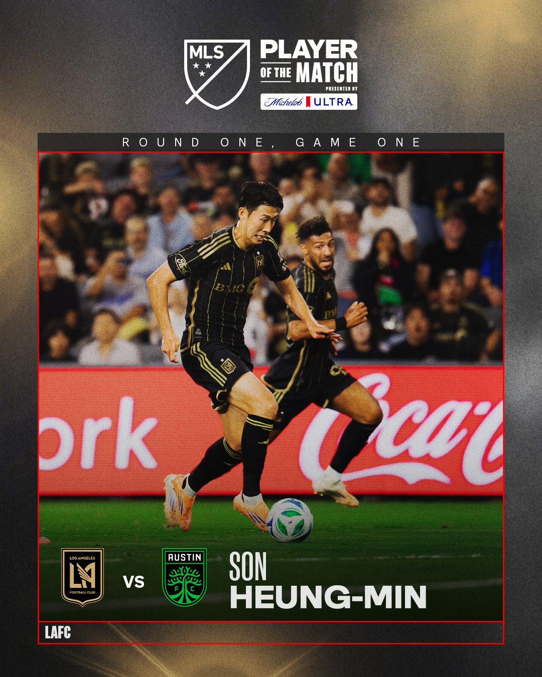 로스앤젤레스FC(LAFC)가 메이저리그사커(MLS) 플레이오프 16강 2차전을 앞두고 공식 선발 명단을 발표했다. 지난달 30일 열린 1차전에서 오스틴FC를 상대로 2-1 승리를 거둔 LAFC는 3일 10시 45분 오스틴의 홈구장 Q2 스타디움에서 2차전을 치른다. 3판 2선승제로 운영되는 플레이오프이기 때문에 LAFC는 해당 경기에 승리할 경우 8강 조기 진출을 확정한다. 손흥민은 드니 부앙가, 티모시 틸먼과 함께 LAFC 전방 스리톱으로 선발 출전한다. LAFC