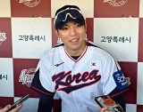 프리미어12 부상 낙마→WBC 국가대표 기회 왔다…'PS 뒤흔든 사나이' 김영웅 배운다는 생각만 [고양 현장]