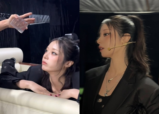 무대 준비를 마친 지연. 사진=지연 계정