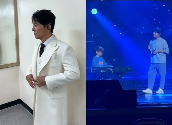 임창정과 그의 아들. 서하얀 SNS.