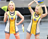 '금발 미녀' 박성은 치어리더, 바비인형인 줄 알았네!