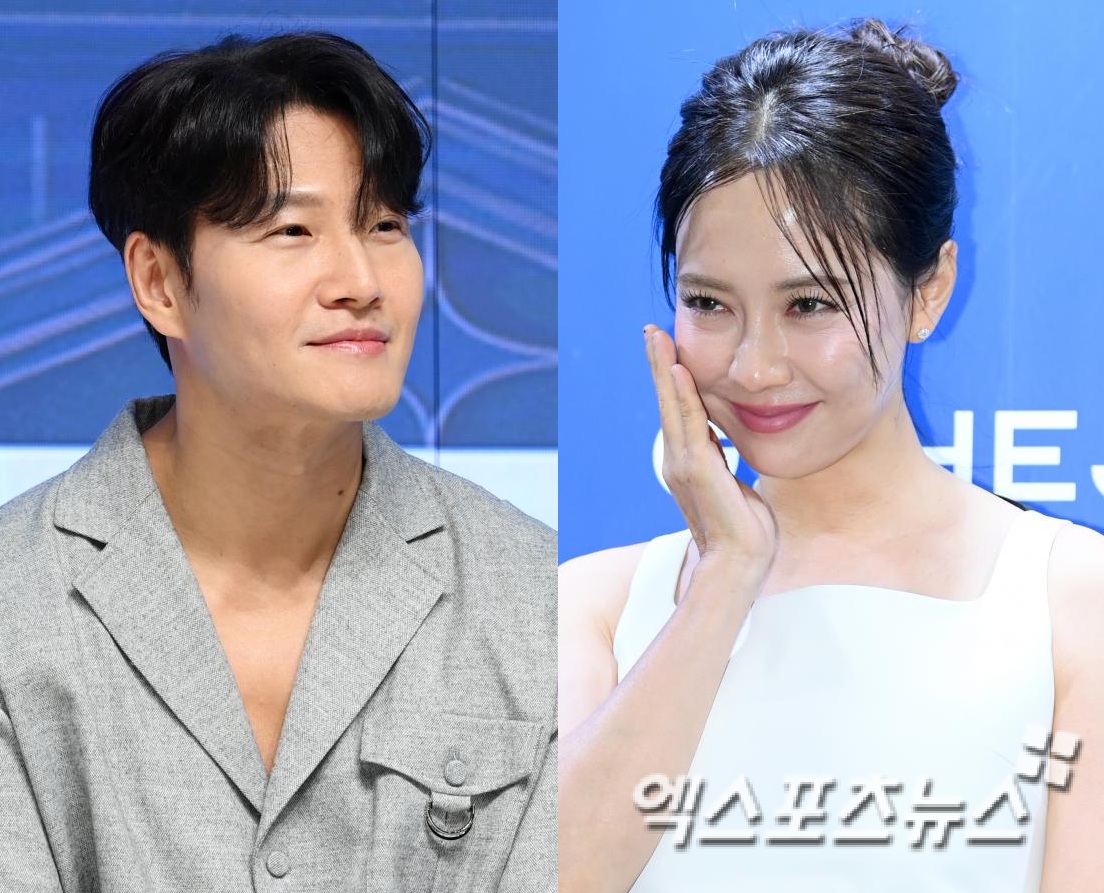 가수 김종국과 배우 송지효.