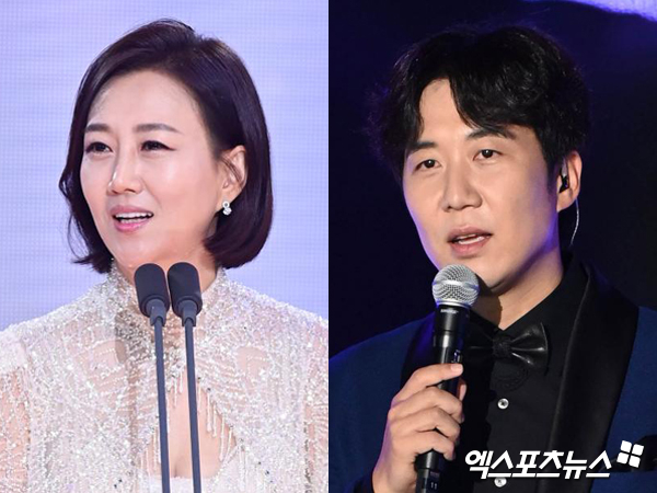 장윤정(왼쪽), 도경완(오른쪽)