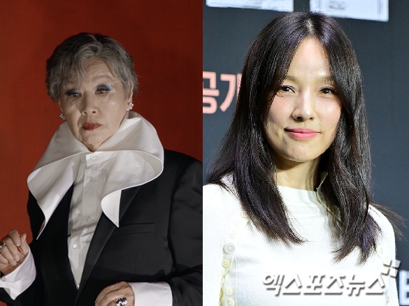 '저스트 메이크업' 결승전 모델 반효정과 MC 이효리.