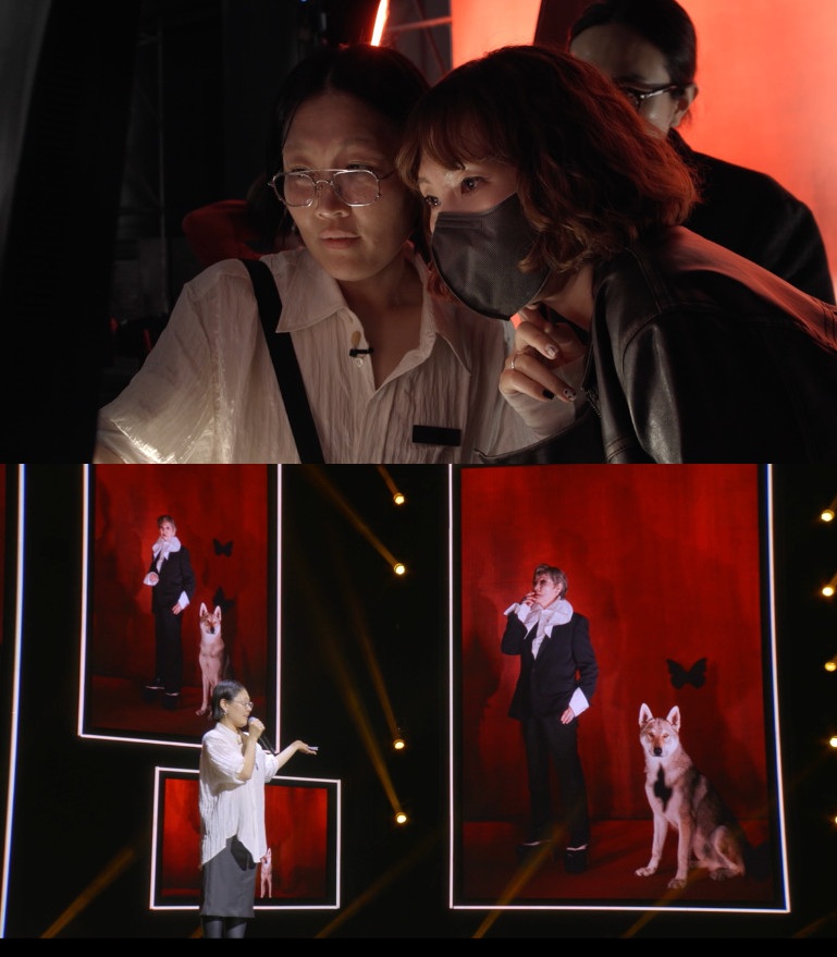 파리 금손과 모델 반효정