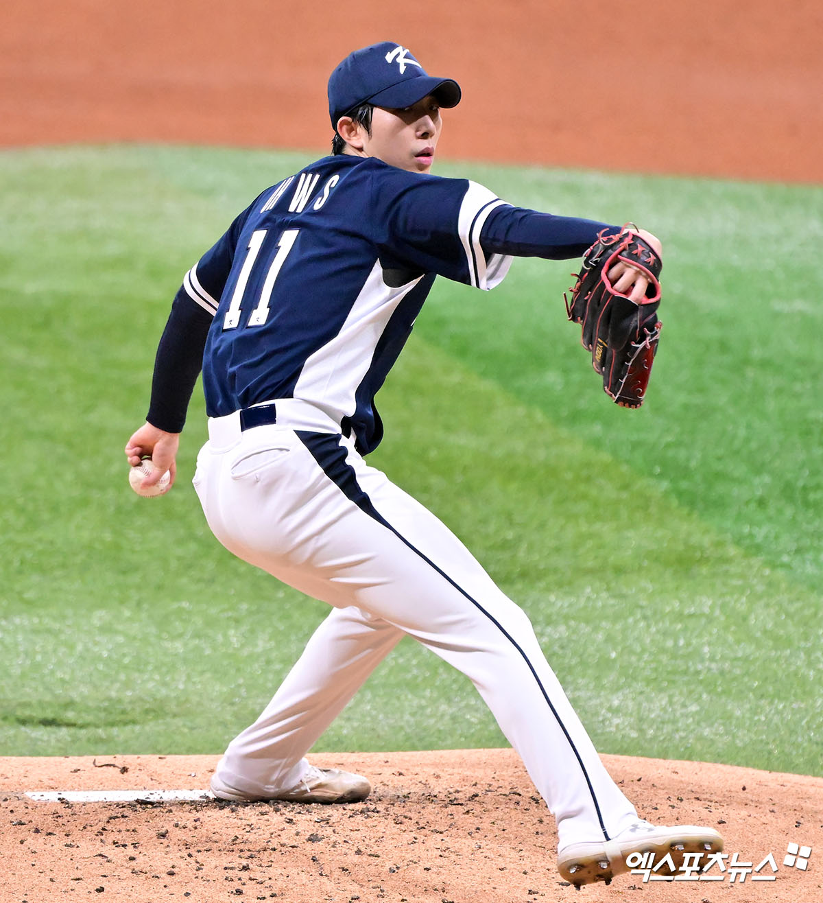 오원석이 9일 서울 고척스카이돔에서 열린 '2025 네이버 K-베이스볼 시리즈(K-BASEBALL SERIES NAVER)' 체코와의 두 번째 평가전에 선발등판, 2이닝 무실점으로 호투했다. 사진 김한준, 박지영 기자