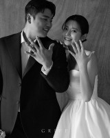 '맥심 완판녀' 김이서, '♥한준수 2세' 출산→ 웨딩화보 공개