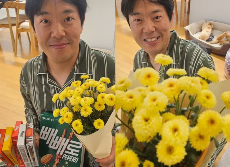 김민기. 사진=홍윤화 SNS