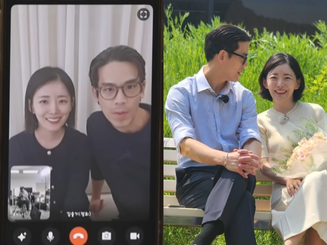 '나는 솔로' 라이브 방송 캡처, 28기 정희 인스타그램