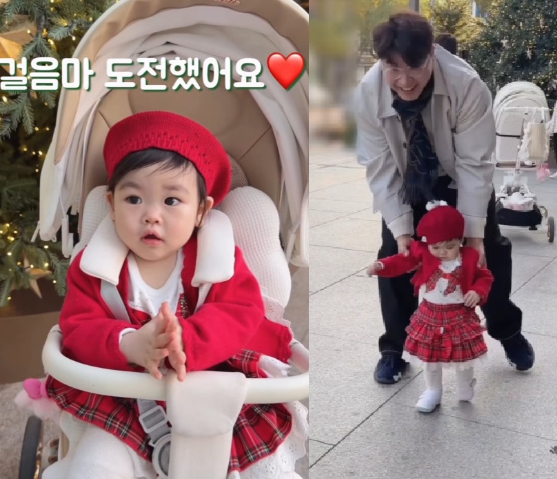 방송인 박수홍과 딸 재이.