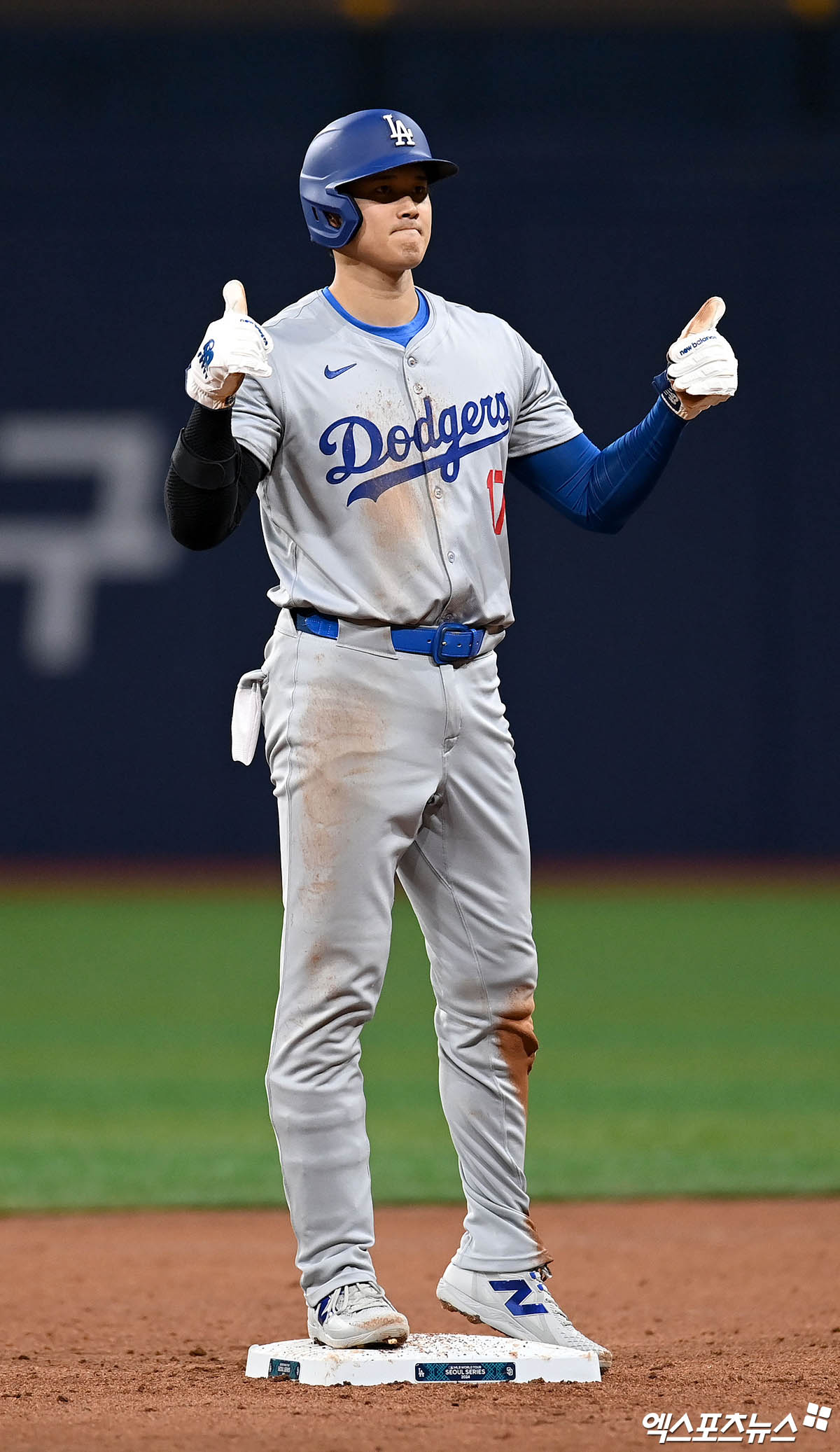 2024시즌을 앞두고 LA 다저스로 이적한 뒤 2년 연속 월드시리즈 우승을 차지한 오타니 쇼헤이. 사진 엑스포츠뉴스 DB