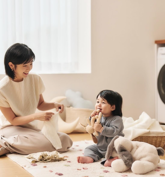 사야와 아들 하루.