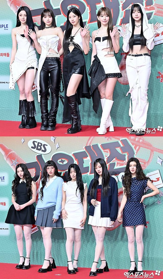 르세라핌(위), 뉴진스(아래)