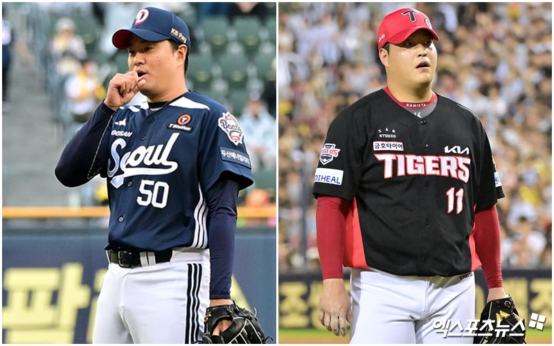 2026 KBO리그 FA 시장에서 계약을 기다리고 있는 두산 베어스 이영하(왼쪽)와 KIA 타이거즈 조상우. 사진 엑스포츠뉴스 DB