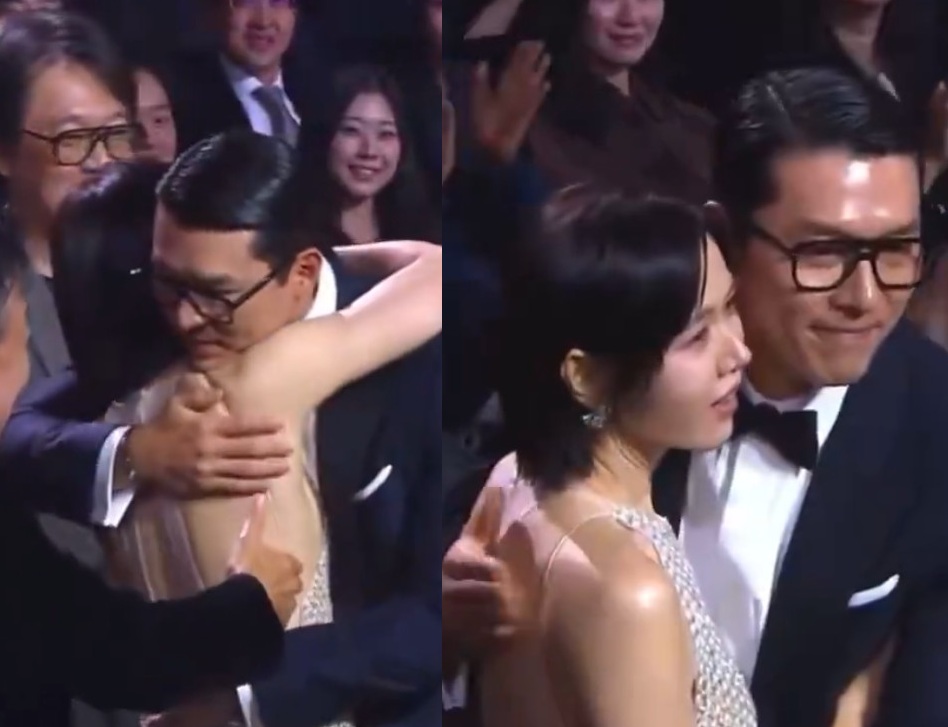 배우 현빈과 손예진 부부. KBS 2TV 방송화면.