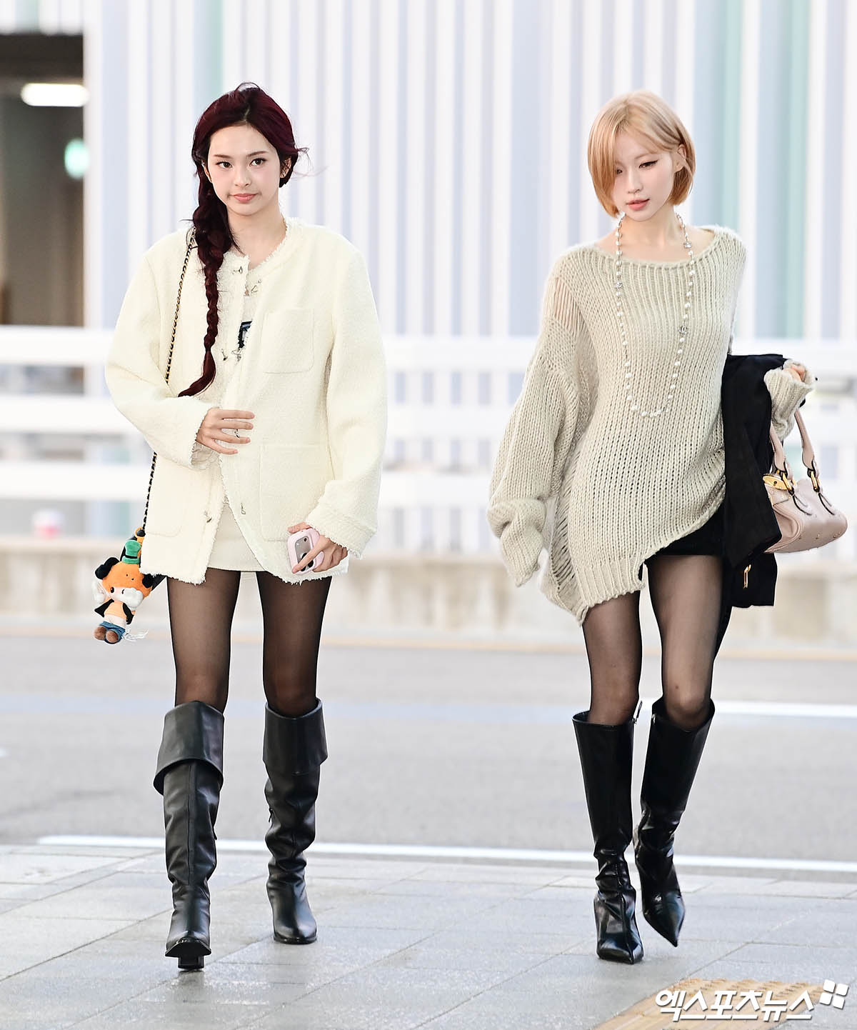 치키타-아사, 극세사 각선미 대결