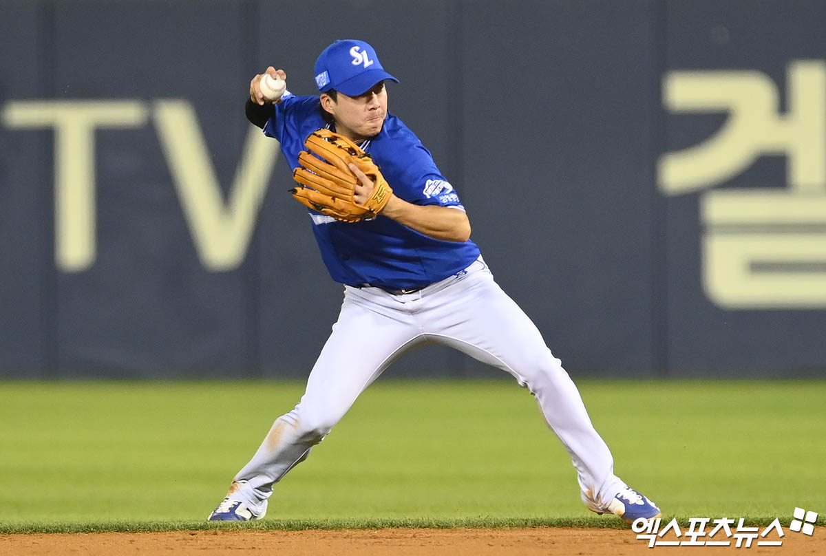 지난 21일 삼성 라이온즈에서 방출 통보를 받은 베테랑 내야수 안주형이 SNS를 통해 삼성 팬들에게 감사 인사를 남겼다. 사진 엑스포츠뉴스 DB