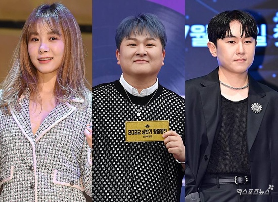 옥주현, 허각, 임한별(왼쪽부터)