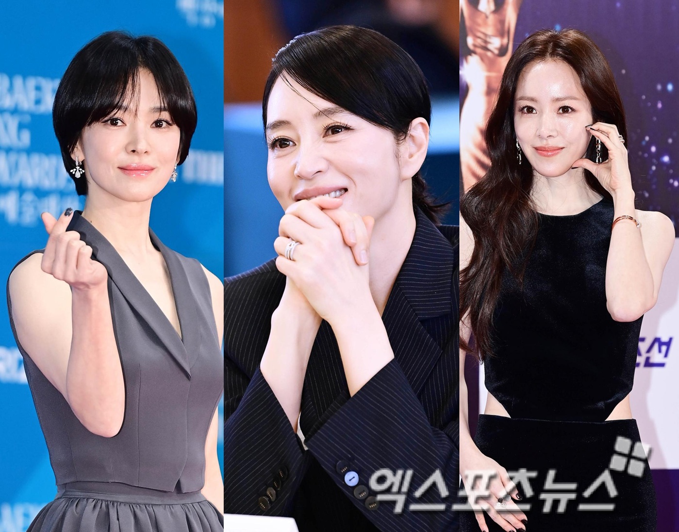 영화 '세계의 주인'을 지원한 배우 김혜수와 화답한 송혜교, 한지민.