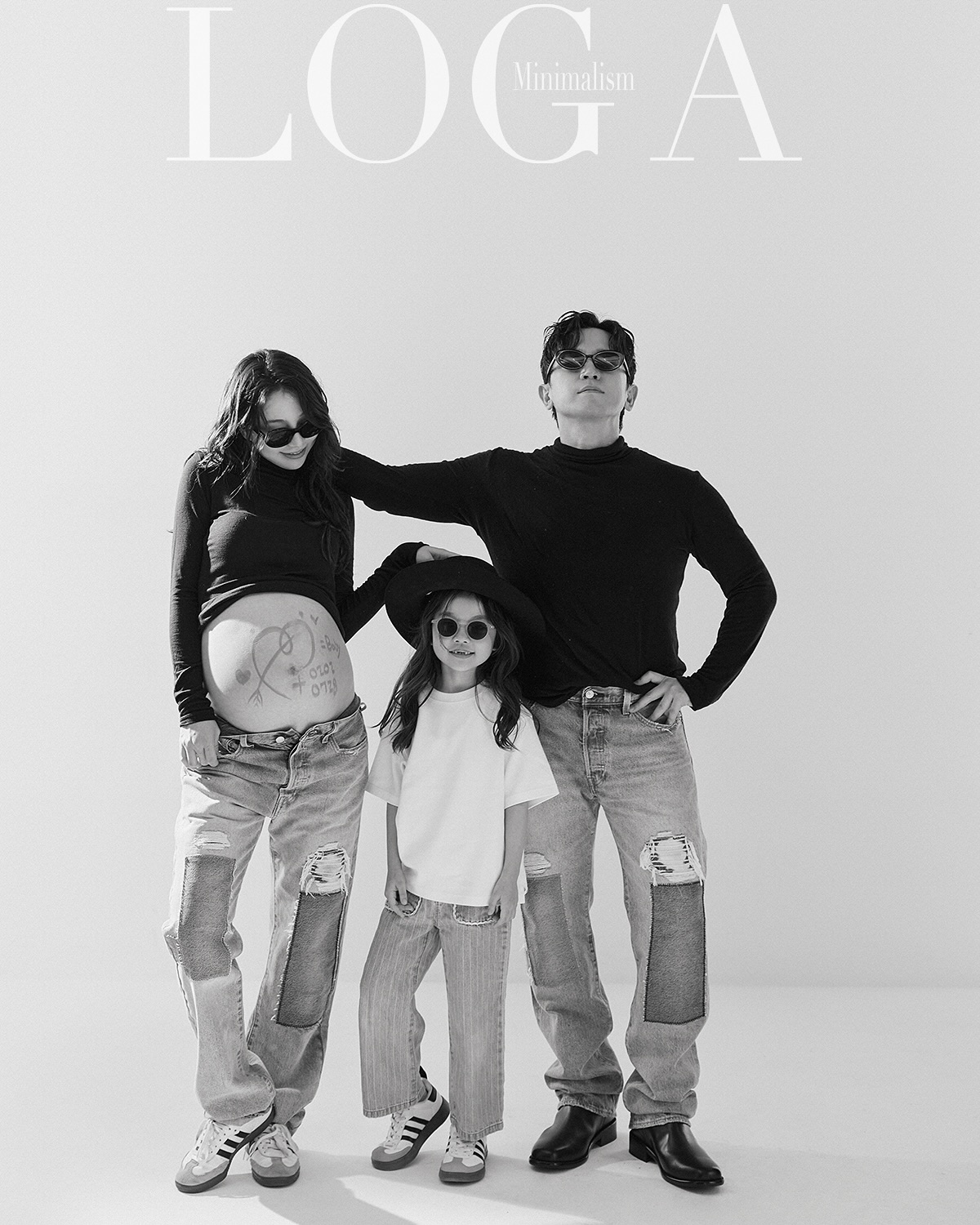 이민우와 이아미, 그리고 딸 리아 양