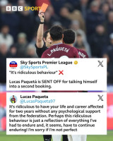 '베팅 혐의 논란' 파케타, 리버풀전 퇴장 뒤 SNS로 축구협회 저격!…FA 지원 없었던 2년, 내 행동은 견뎌온 고통의 결과