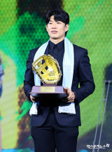송성문 '선수들이 뽑은 3루수상'[포토]