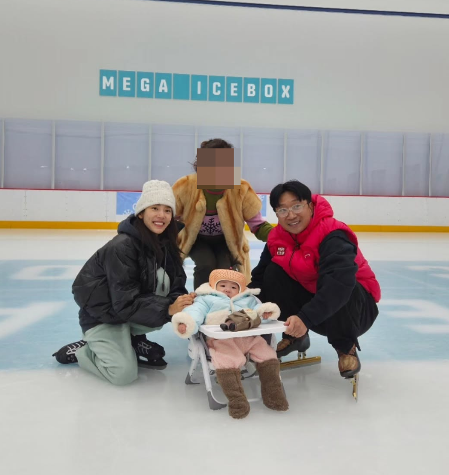 손담비, 딸 해이, 이규혁.