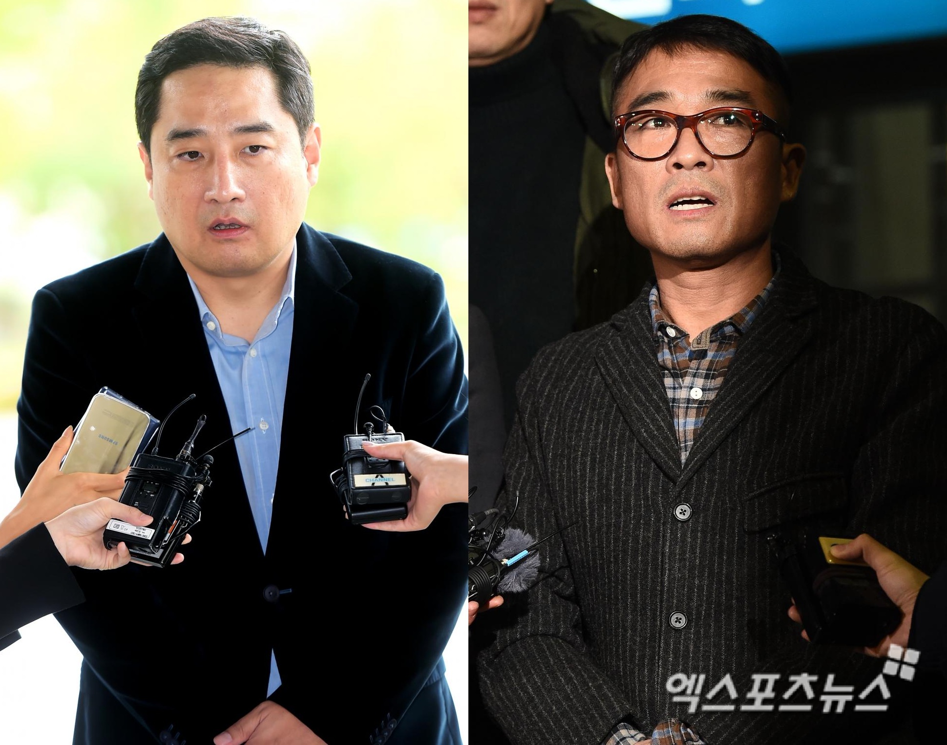 '가로세로연구소' 강용석과 가수 김건모. 엑스포츠뉴스 DB.