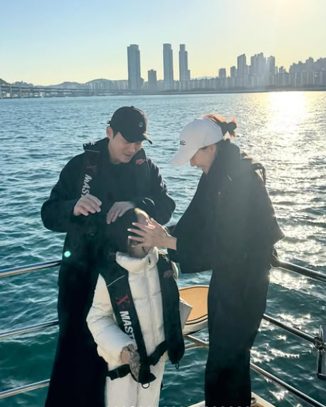 주상욱, 차예련 가족 사진