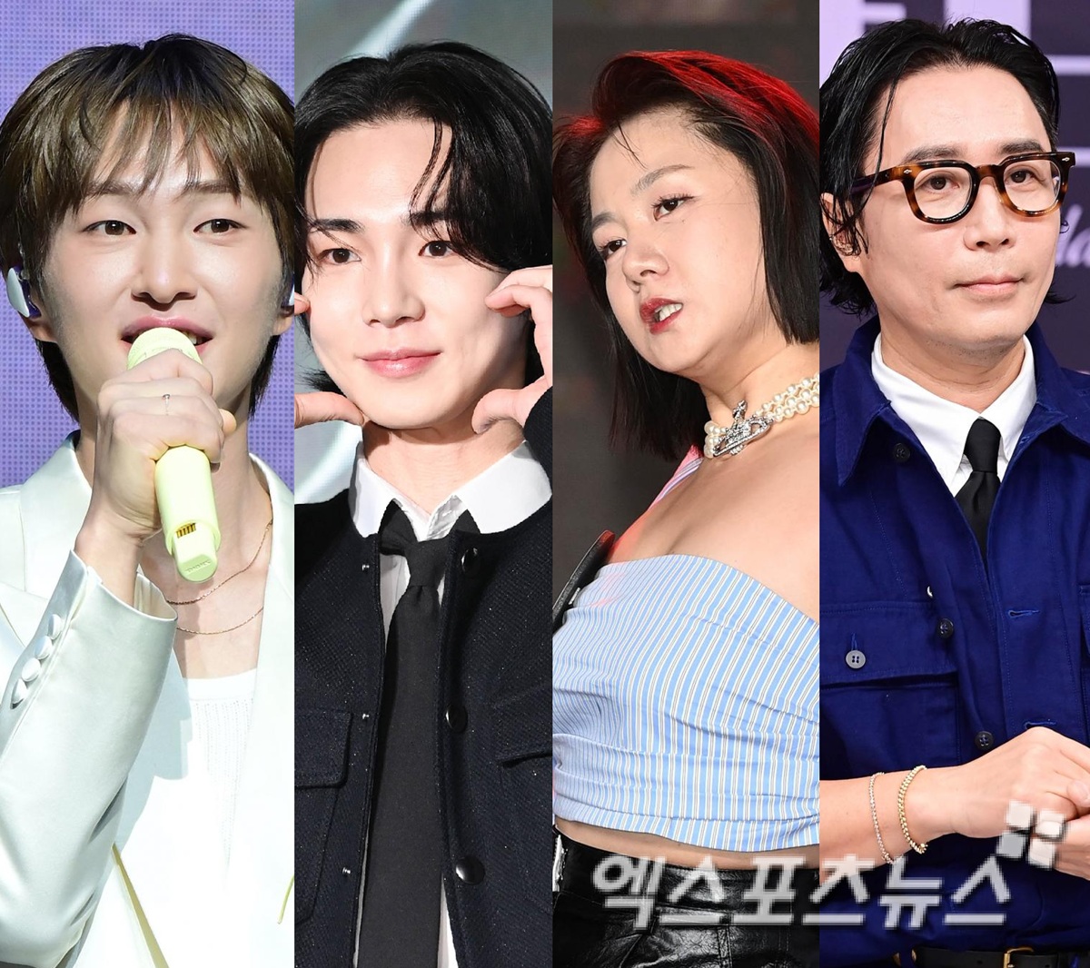 '주사 이모' 논란에 언급됐던 샤이니 온유, 키, 박나래, 정재형. 엑스포츠뉴스 DB.