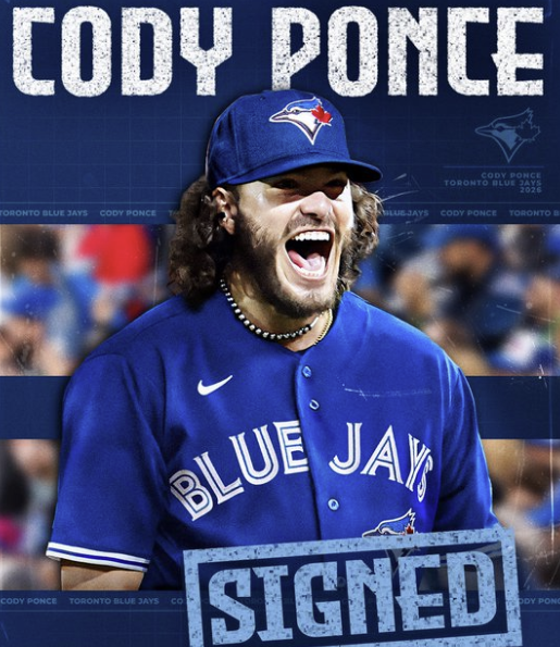 메이저리그 토론토 블루제이스가 12일(한국시간) 공식 SNS 계정을 통해 '우리는 2025시즌 KBO리그 MVP이자 최동원상 수상자 코디 폰세와 3년 계약을 체결했다'는 소식을 알리고 '토론토에 오신 걸 환영합니다 코디!'라는 한국어 인사로 환영했다. 토론토 구단 공식 인스타그램 계정