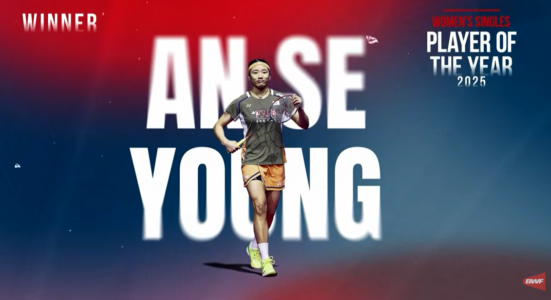 안세영은 15일(한국시간) 중국 항저우에서 열린 BWF 갈라 어워즈에서 2관왕에 올랐다. 우선 '선수들이 뽑은 올해의 여자선수'를 수상했다. 이어 BWF가 자체 심사를 거쳐 주는 '올해의 선수 여자단식' 부문을 탔다. '올해의 선수 여자단식' 3연패는 안세영이 최초다. 안세영은 올해 슈퍼 1000 3개 대회(말레이시아 오픈, 전영 오픈, 인도네시아 오픈)와 슈퍼 750 5개 대회(인도 오픈, 일본 오픈, 중국 마스터스, 덴마크 오픈, 프랑스 오픈) 등 세계랭킹 1~15위 선수들의 의무 출전 대회 10개 대회 중 8개 대회에서 결승에 올라 모두 이겼다. 슈퍼 500 호주 오픈, 슈퍼 300 오를레앙 마스터스에서도 우승했다. BWF 유튜브