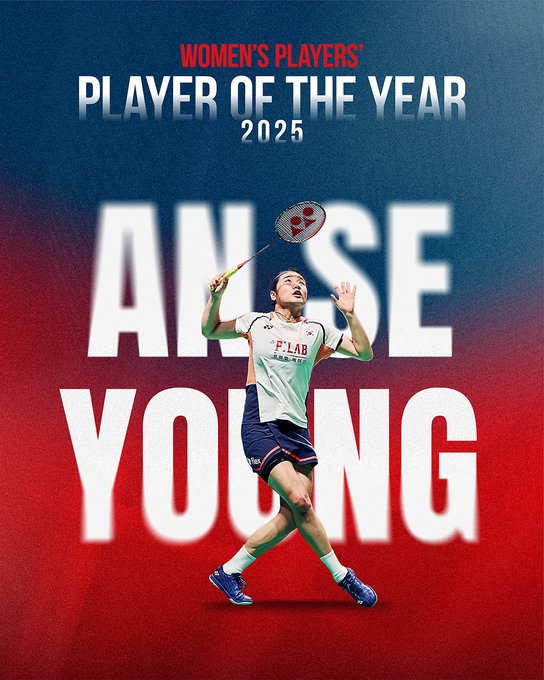 안세영은 지난 15일 중국 항저우에서 열린 2025 BWF 갈라 어워즈에서 올해의 여자 선수로 뽑혔다. 아울러 동료 선수들이 직접 뽑는 플레이어스 플레이어 오브 더 이어(Player’s Player of the Year)까지 수상에 성공하면서 2관왕에 올랐다. 안세영이 수상에 성공하자 중국 매체 넷이즈는 안세영의 비인간적인 안정성과 파워를 주목하면서 안세영이 배드민턴 여자 단식의 새로운 지평을 열고 있다며 극찬을 쏟아냈다. BWF