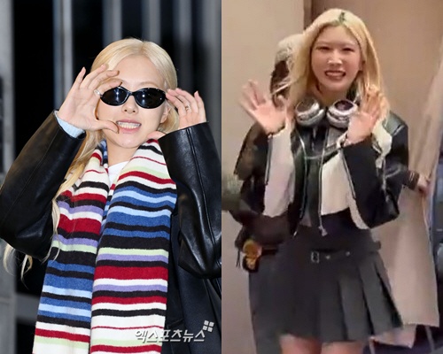 블랙핑크 로제를 흉내낸 중국 인플루언서가 화제다