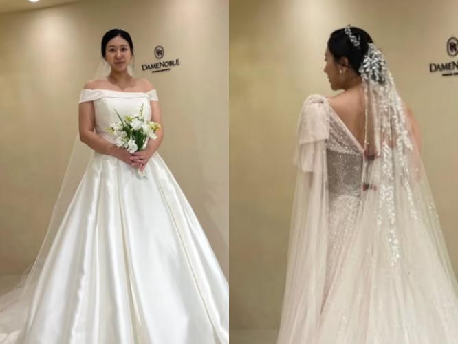 28기 정숙 계정, 웨딩드레스 피팅