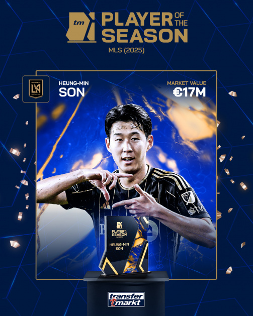 이적시장 전문 사이트 '트랜스퍼마크트'가 18일(한국시간) 손흥민이 메시를 제치고 사이트 유저들이 선정한 MLS 올해의 선수로 선정됐다고 발표했다. 트랜스퍼마크트