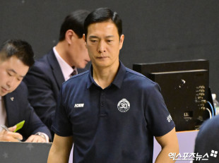 김상우 감독 ‘연패 탈출에 실패’[포토]