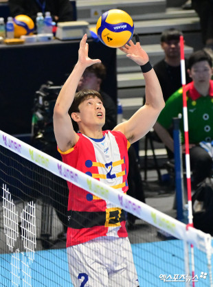 한선수의 토스[포토]