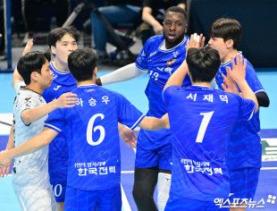 한국전력 ‘따라가자’[포토]