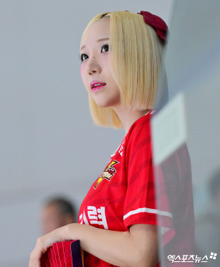 박성은 치어리더 ‘칼단발 매력’[엑's HD포토]