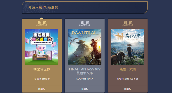 대만 ‘바하무트 어워드’ PC 게임 1위 수상