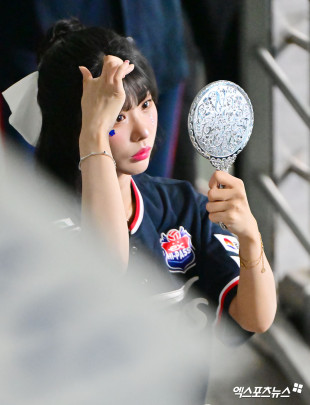 천소윤 치어리더 ‘예쁜 미모 체크’[엑's HD포토]