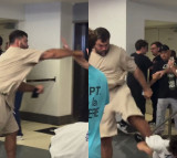 4대1로 싸우자! 인생 최대 파이트머니 안겨줄게…46세 알롭스키, 유튜버와 백스테이지 난투극→정식 대결로 발전?